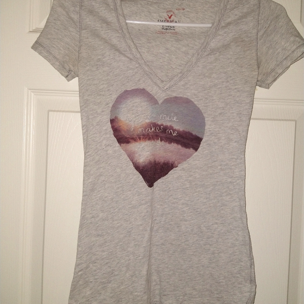 3 for 30 "Your Smile Makes Me Smile" American Eagle T-shirt